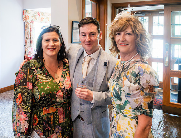 EDWARD GETTING READY AT THE LANCASTER HOUSE HOTEL, BAILRIGG, LANCASTER, LANCASHIRE