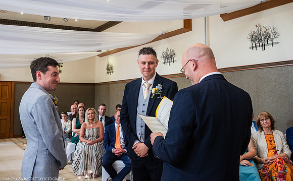 WEDDING CEREMONY AT THE LANCASTER HOUSE HOTEL, BAILRIGG, LANCASTER, LANCASHIRE