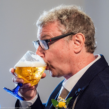 EDWARD GETTING READY AT THE LANCASTER HOUSE HOTEL, BAILRIGG, LANCASTER, LANCASHIRE