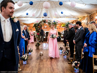 CEREMONY ENTRANCE - WELLBEING FARM WEDDING, BOLTON, GREATER MANCHESTER