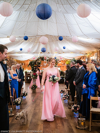 CEREMONY ENTRANCE - WELLBEING FARM WEDDING, BOLTON, GREATER MANCHESTER