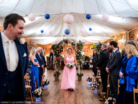 CEREMONY ENTRANCE - WELLBEING FARM WEDDING, BOLTON, GREATER MANCHESTER