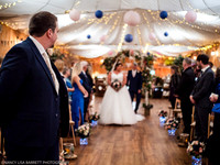 CEREMONY ENTRANCE - WELLBEING FARM WEDDING, BOLTON, GREATER MANCHESTER