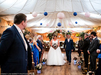 CEREMONY ENTRANCE - WELLBEING FARM WEDDING, BOLTON, GREATER MANCHESTER