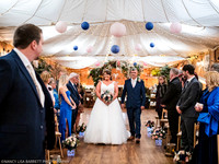 CEREMONY ENTRANCE - WELLBEING FARM WEDDING, BOLTON, GREATER MANCHESTER