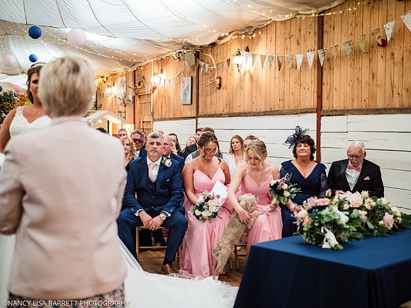 CEREMONY ENTRANCE - WELLBEING FARM WEDDING, BOLTON, GREATER MANCHESTER