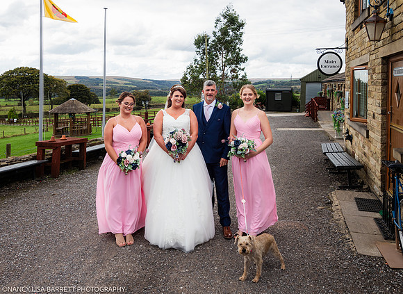 CEREMONY ENTRANCE - WELLBEING FARM WEDDING, BOLTON, GREATER MANCHESTER