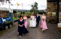 CEREMONY ENTRANCE - WELLBEING FARM WEDDING, BOLTON, GREATER MANCHESTER