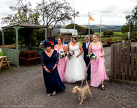 CEREMONY ENTRANCE - WELLBEING FARM WEDDING, BOLTON, GREATER MANCHESTER