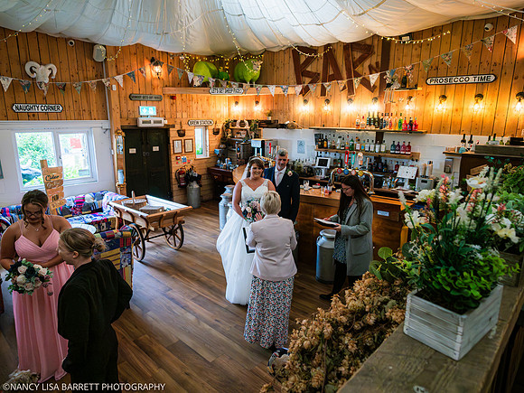 CEREMONY ENTRANCE - WELLBEING FARM WEDDING, BOLTON, GREATER MANCHESTER