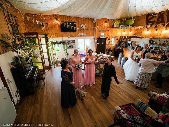 CEREMONY ENTRANCE - WELLBEING FARM WEDDING, BOLTON, GREATER MANCHESTER