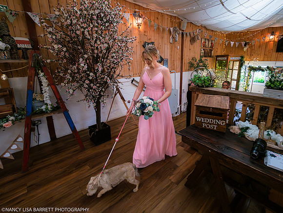 CEREMONY ENTRANCE - WELLBEING FARM WEDDING, BOLTON, GREATER MANCHESTER