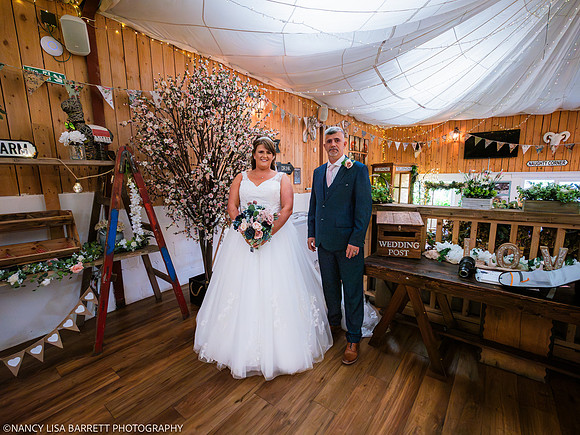 CEREMONY ENTRANCE - WELLBEING FARM WEDDING, BOLTON, GREATER MANCHESTER