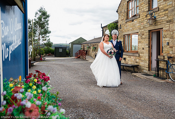 CEREMONY ENTRANCE - WELLBEING FARM WEDDING, BOLTON, GREATER MANCHESTER