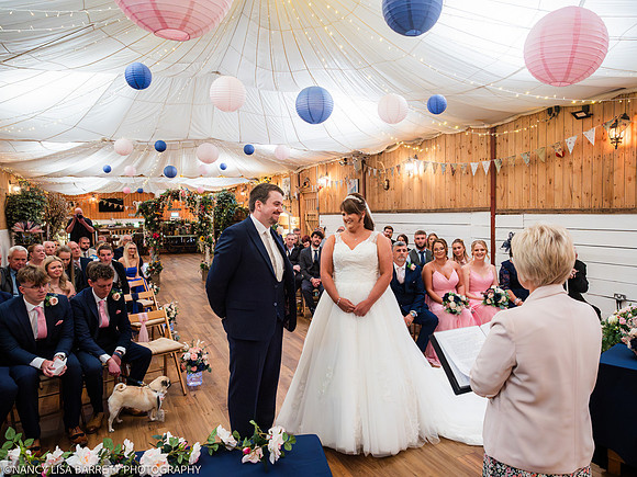 CEREMONY ENTRANCE - WELLBEING FARM WEDDING, BOLTON, GREATER MANCHESTER