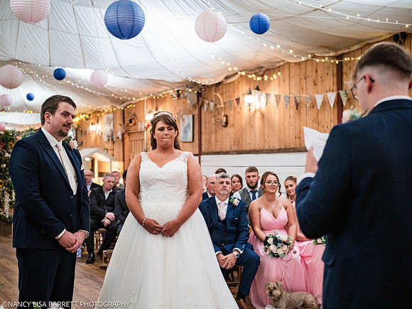 CEREMONY - WELLBEING FARM WEDDING, BOLTON, GREATER MANCHESTER