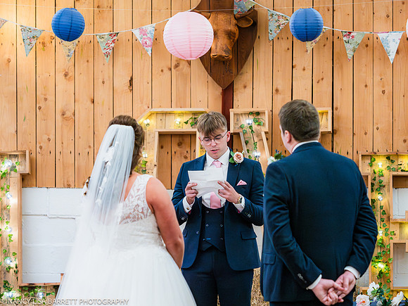 CEREMONY - WELLBEING FARM WEDDING, BOLTON, GREATER MANCHESTER