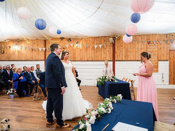 CEREMONY - WELLBEING FARM WEDDING, BOLTON, GREATER MANCHESTER