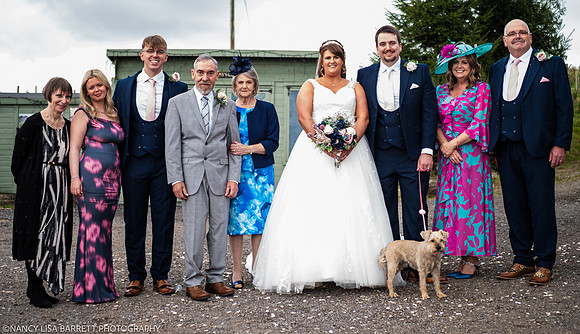 CEREMONY EXIT, CONFETTI & GROUPS - WELLBEING FARM WEDDING, BOLTON, GREATER MANCHESTER