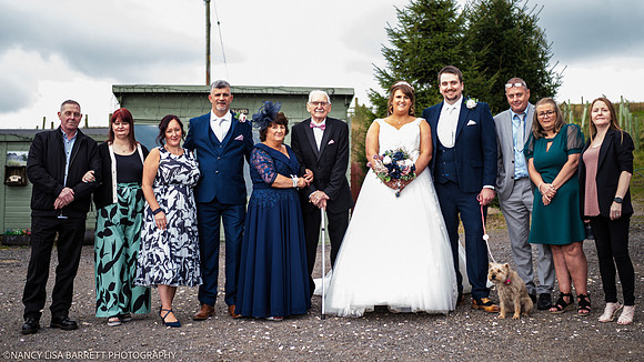 CEREMONY EXIT, CONFETTI & GROUPS - WELLBEING FARM WEDDING, BOLTON, GREATER MANCHESTER