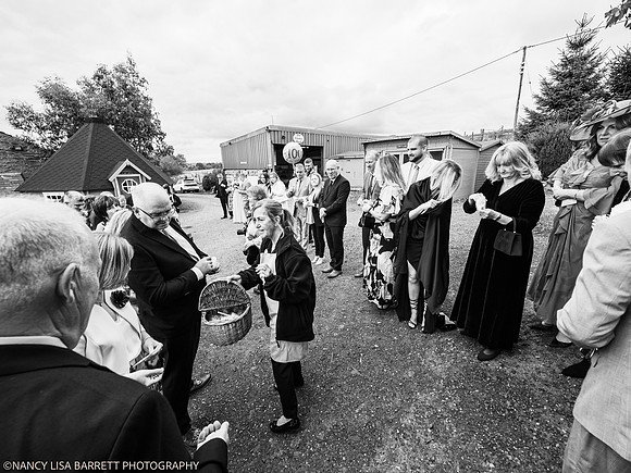 CEREMONY EXIT, CONFETTI & GROUPS - WELLBEING FARM WEDDING, BOLTON, GREATER MANCHESTER
