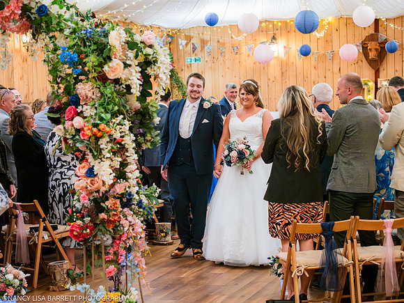CEREMONY EXIT, CONFETTI & GROUPS - WELLBEING FARM WEDDING, BOLTON, GREATER MANCHESTER