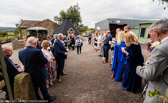 CEREMONY EXIT, CONFETTI & GROUPS - WELLBEING FARM WEDDING, BOLTON, GREATER MANCHESTER