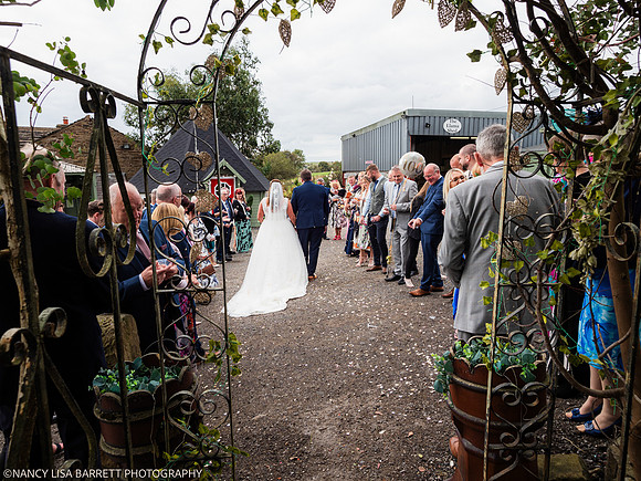 CEREMONY EXIT, CONFETTI & GROUPS - WELLBEING FARM WEDDING, BOLTON, GREATER MANCHESTER