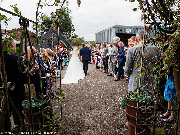 CEREMONY EXIT, CONFETTI & GROUPS - WELLBEING FARM WEDDING, BOLTON, GREATER MANCHESTER