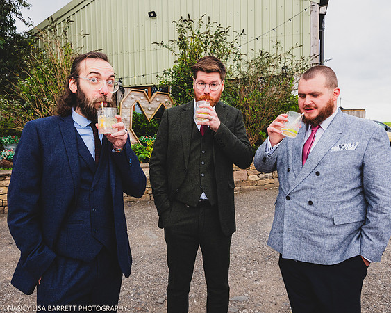 CEREMONY EXIT, CONFETTI & GROUPS - WELLBEING FARM WEDDING, BOLTON, GREATER MANCHESTER