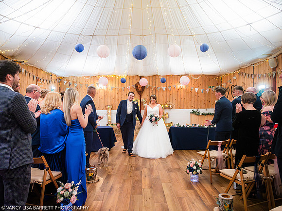 CEREMONY EXIT, CONFETTI & GROUPS - WELLBEING FARM WEDDING, BOLTON, GREATER MANCHESTER