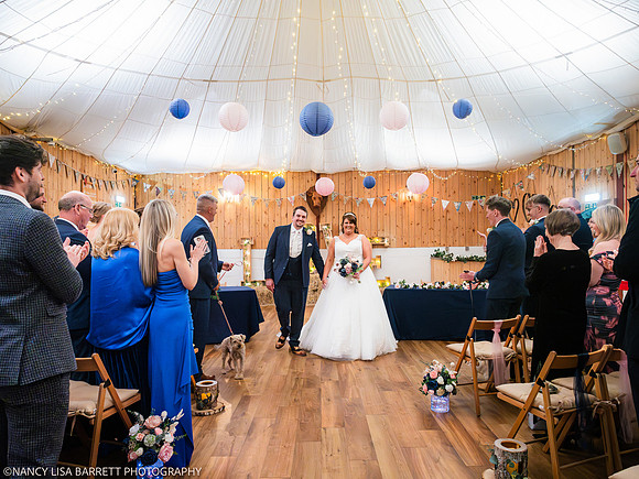 CEREMONY EXIT, CONFETTI & GROUPS - WELLBEING FARM WEDDING, BOLTON, GREATER MANCHESTER