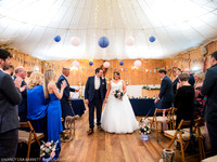 CEREMONY EXIT, CONFETTI & GROUPS - WELLBEING FARM WEDDING, BOLTON, GREATER MANCHESTER