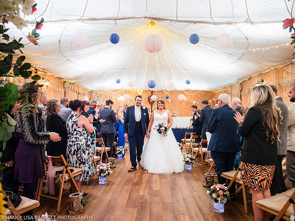 CEREMONY EXIT, CONFETTI & GROUPS - WELLBEING FARM WEDDING, BOLTON, GREATER MANCHESTER
