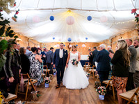 CEREMONY EXIT, CONFETTI & GROUPS - WELLBEING FARM WEDDING, BOLTON, GREATER MANCHESTER