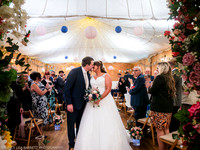 CEREMONY EXIT, CONFETTI & GROUPS - WELLBEING FARM WEDDING, BOLTON, GREATER MANCHESTER