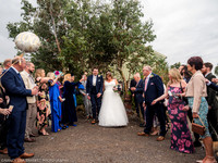 CEREMONY EXIT, CONFETTI & GROUPS - WELLBEING FARM WEDDING, BOLTON, GREATER MANCHESTER