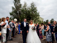 CEREMONY EXIT, CONFETTI & GROUPS - WELLBEING FARM WEDDING, BOLTON, GREATER MANCHESTER