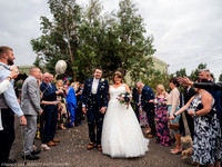 CEREMONY EXIT, CONFETTI & GROUPS - WELLBEING FARM WEDDING, BOLTON, GREATER MANCHESTER