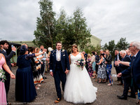 CEREMONY EXIT, CONFETTI & GROUPS - WELLBEING FARM WEDDING, BOLTON, GREATER MANCHESTER