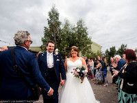 CEREMONY EXIT, CONFETTI & GROUPS - WELLBEING FARM WEDDING, BOLTON, GREATER MANCHESTER