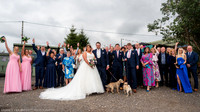 CEREMONY EXIT, CONFETTI & GROUPS - WELLBEING FARM WEDDING, BOLTON, GREATER MANCHESTER