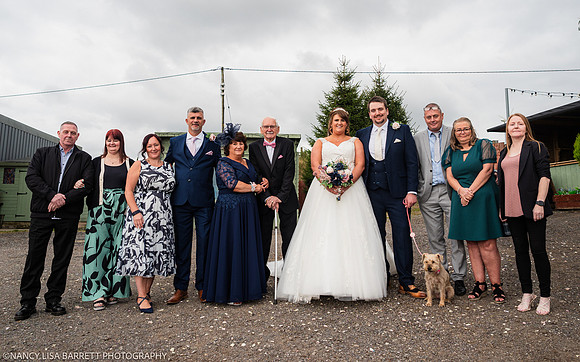 CEREMONY EXIT, CONFETTI & GROUPS - WELLBEING FARM WEDDING, BOLTON, GREATER MANCHESTER