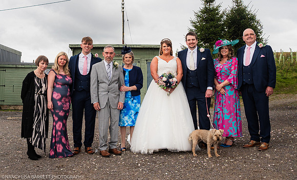 CEREMONY EXIT, CONFETTI & GROUPS - WELLBEING FARM WEDDING, BOLTON, GREATER MANCHESTER