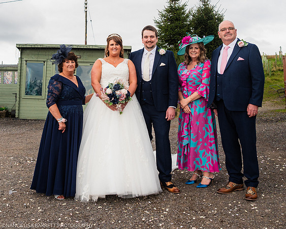 CEREMONY EXIT, CONFETTI & GROUPS - WELLBEING FARM WEDDING, BOLTON, GREATER MANCHESTER