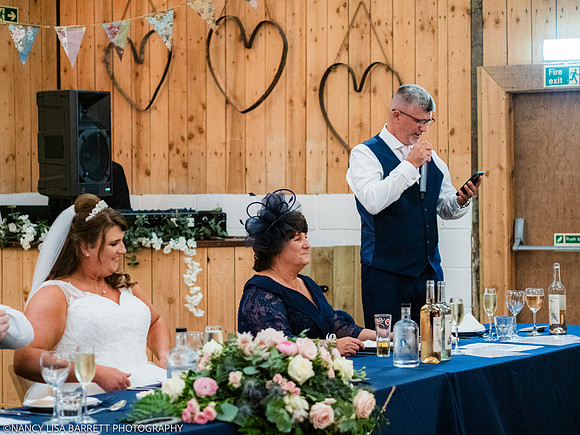 SPEECHES AND ROOM - WELLBEING FARM WEDDING, BOLTON, GREATER MANCHESTER