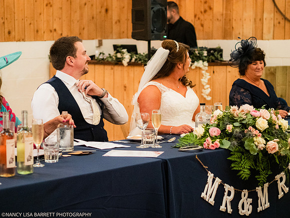 SPEECHES AND ROOM - WELLBEING FARM WEDDING, BOLTON, GREATER MANCHESTER