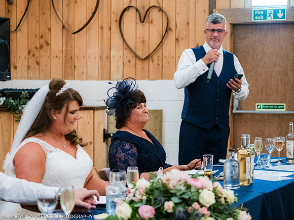 SPEECHES AND ROOM - WELLBEING FARM WEDDING, BOLTON, GREATER MANCHESTER
