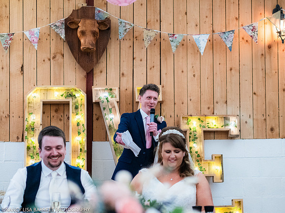 SPEECHES AND ROOM - WELLBEING FARM WEDDING, BOLTON, GREATER MANCHESTER