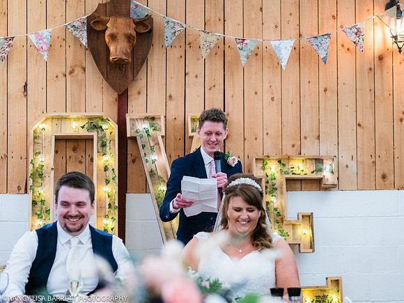 SPEECHES AND ROOM - WELLBEING FARM WEDDING, BOLTON, GREATER MANCHESTER